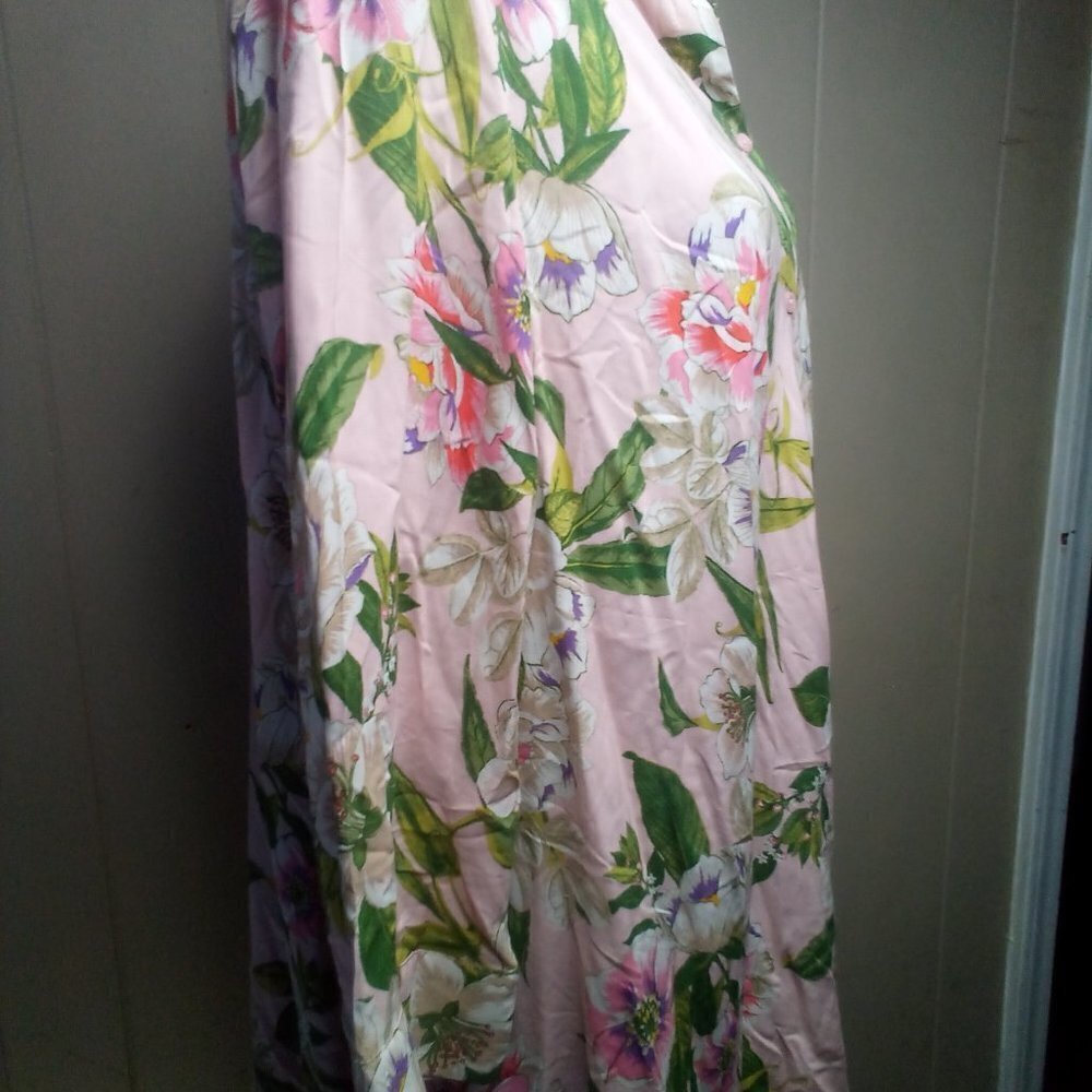 Grace Elements Blouse XL Button Up 3/4 Sleeve Floral Colorful - Picture 7 of 16